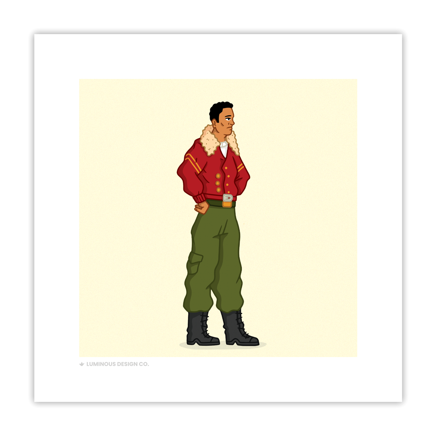 Wastelander Boy I 5"x5" Art Print
