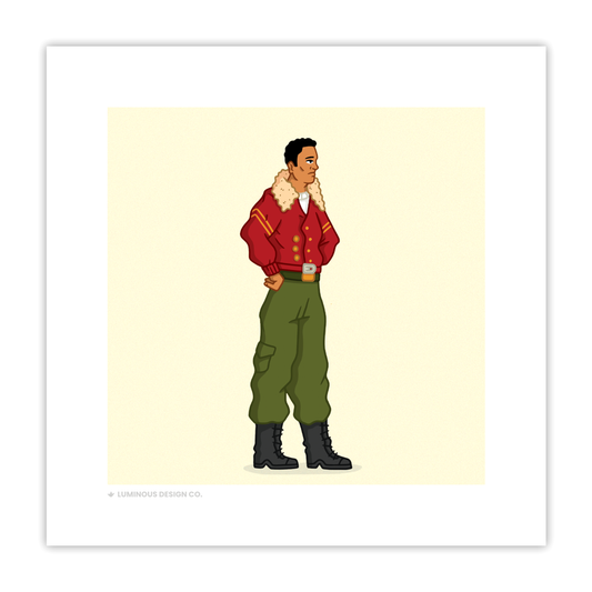 Wastelander Boy I 5"x5" Art Print
