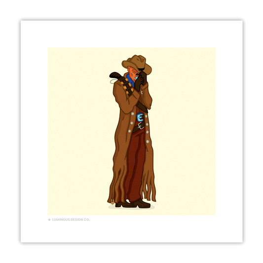 Wastelander Cowboy I 5"x5" Art Print