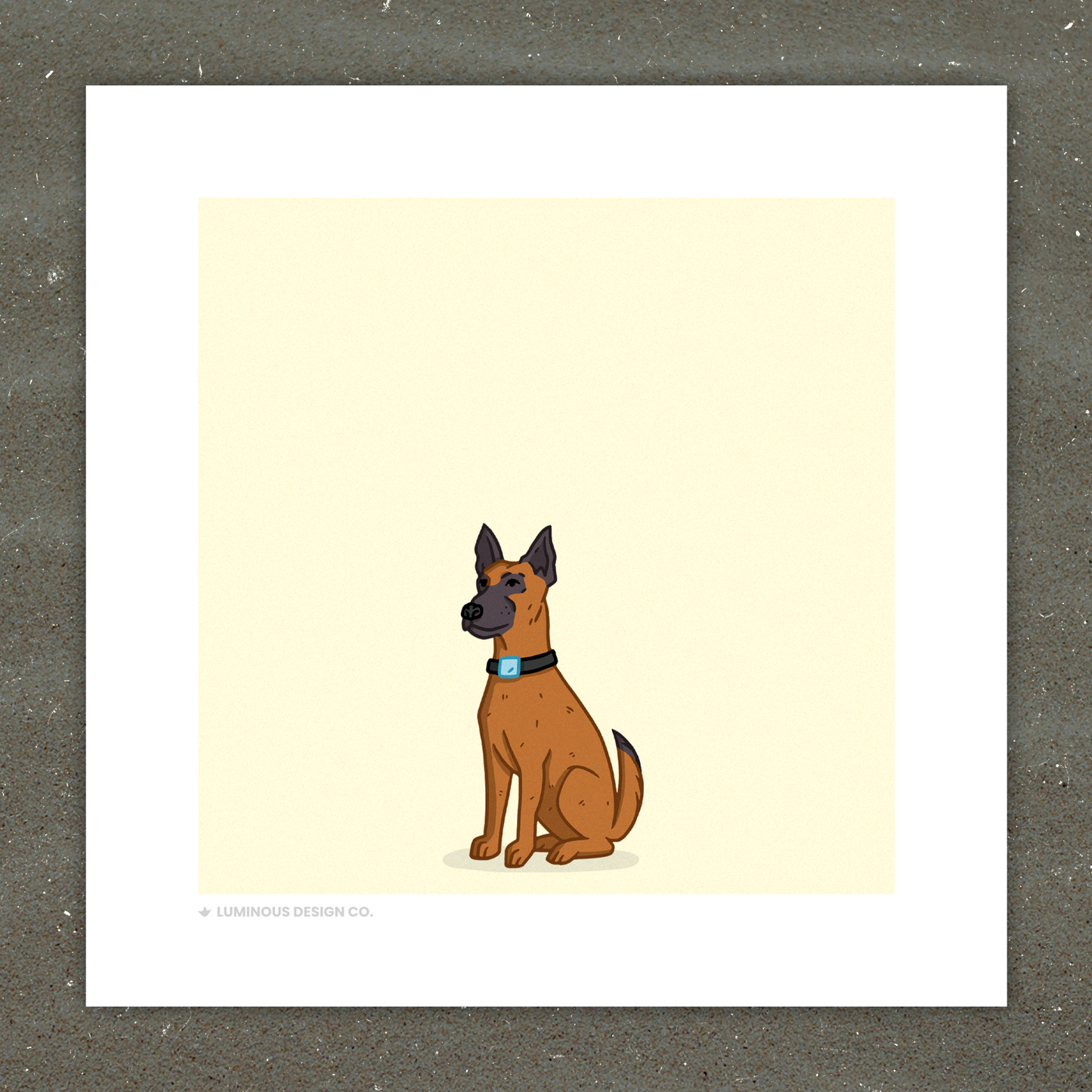Wastelander Good Boy I 5"x5" Art Print