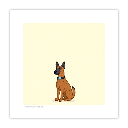 Wastelander Good Boy I 5"x5" Art Print