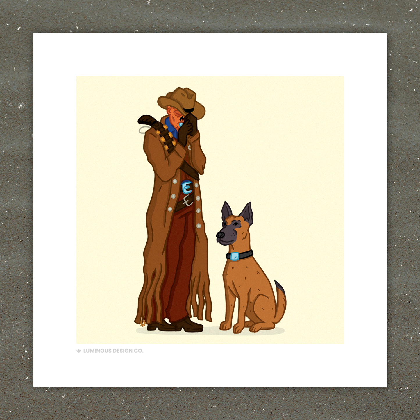 Wastelander Good Boy I 5"x5" Art Print