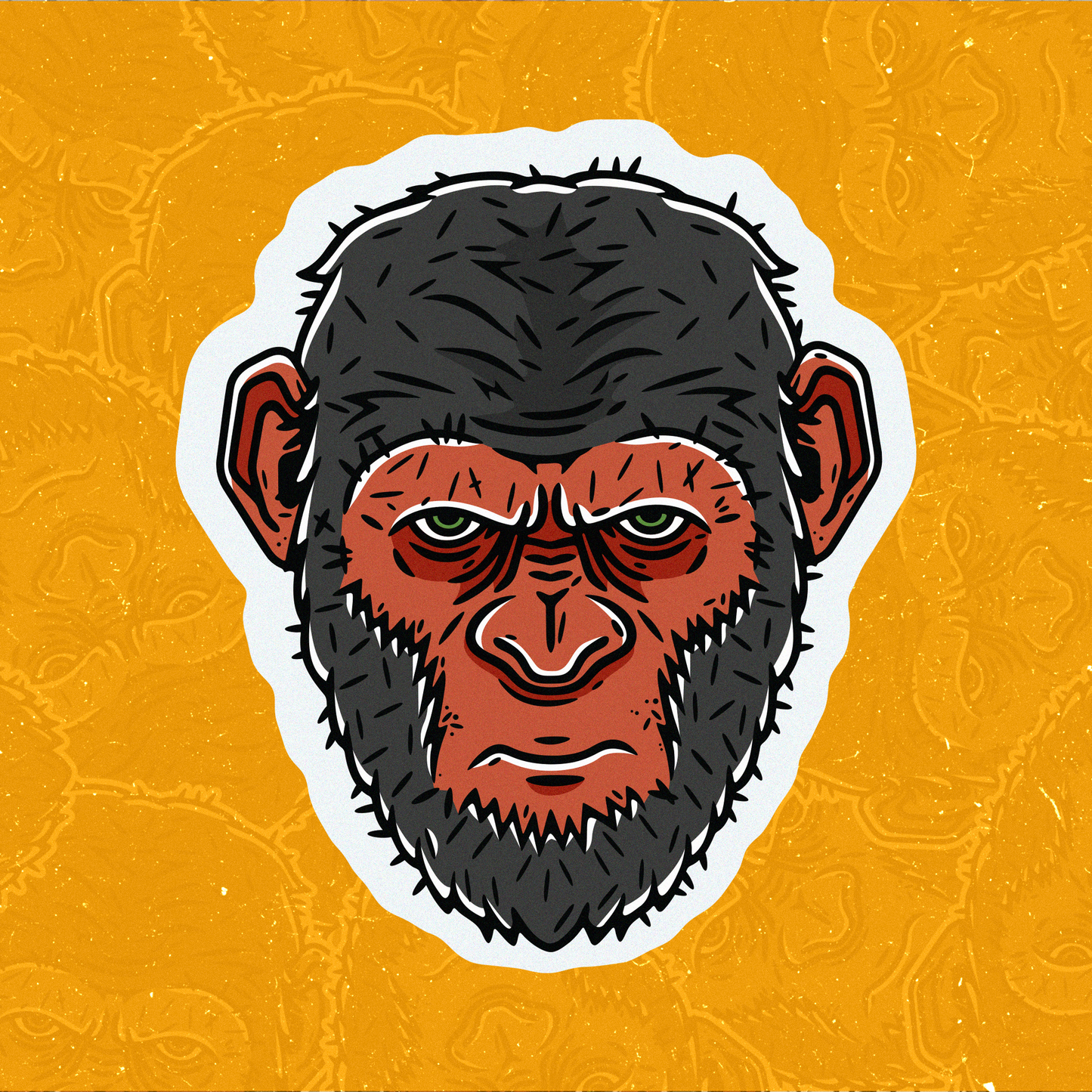 Heroic Ape I Vinyl Sticker