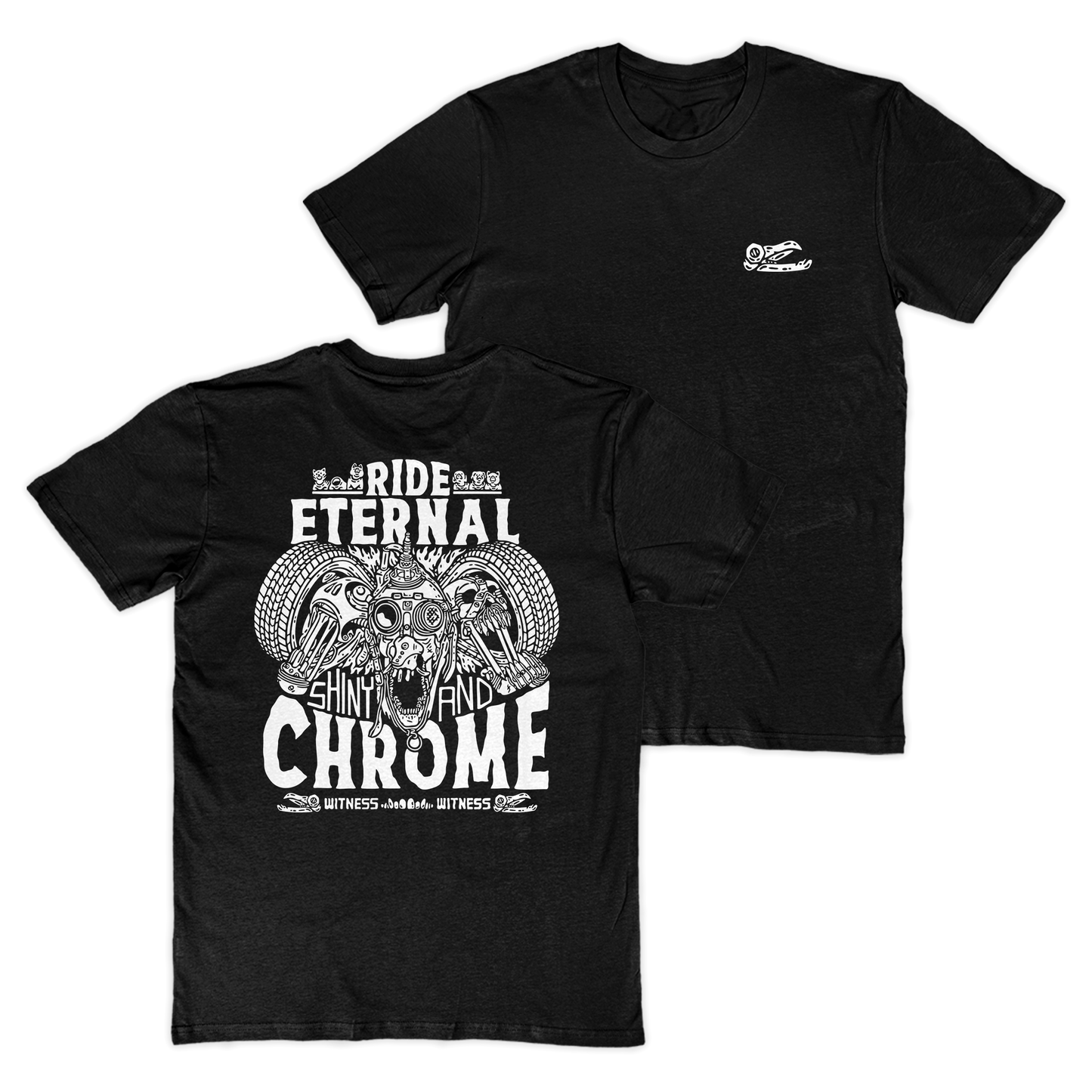 Shiny & Chrome T-Shirt I Pocket & Back