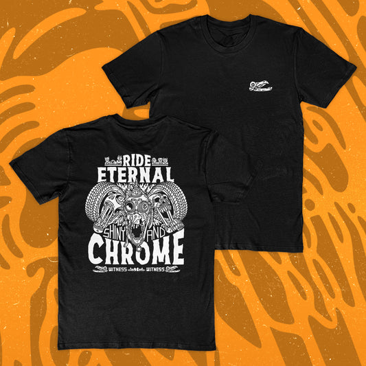 Shiny & Chrome T-Shirt I Pocket & Back