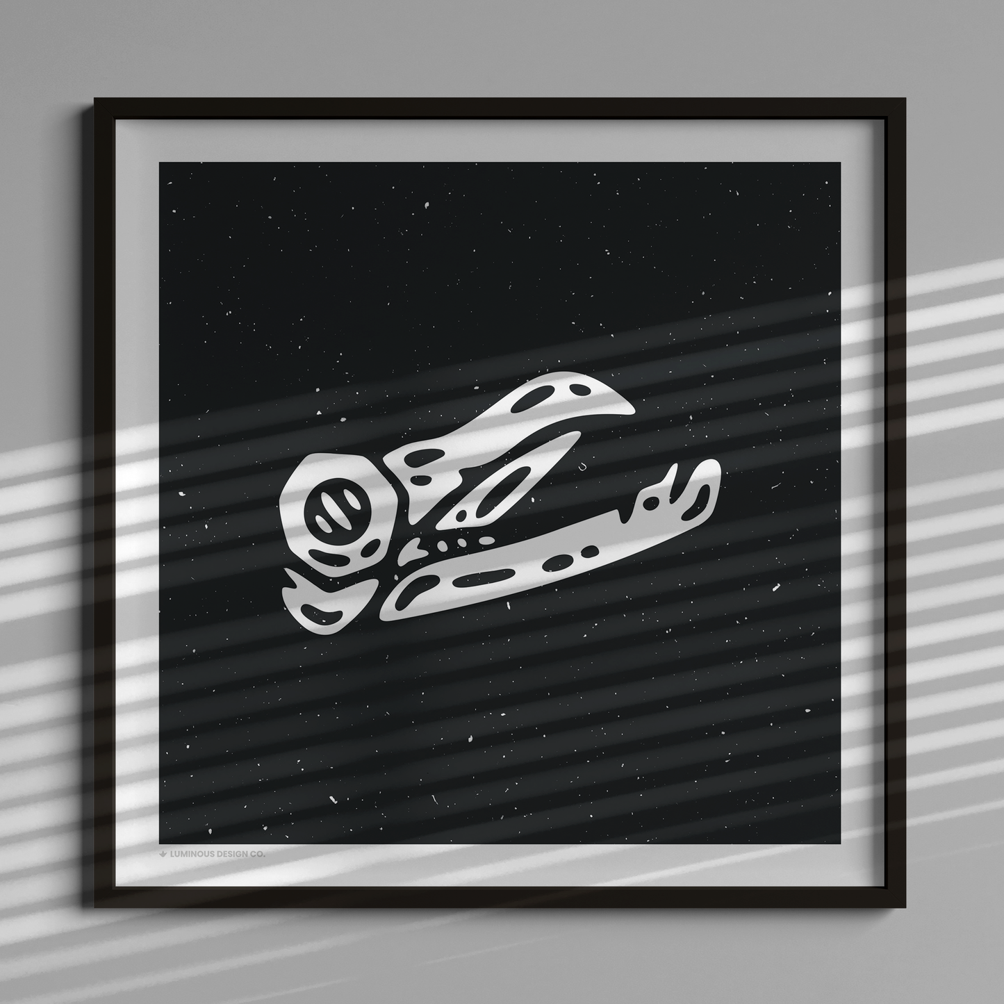 Bird Skull I 10"x10" Art Print