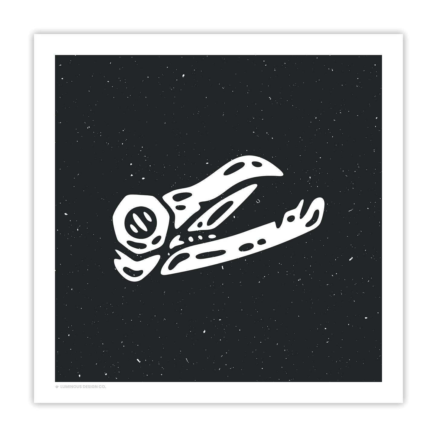 Bird Skull I 10"x10" Art Print